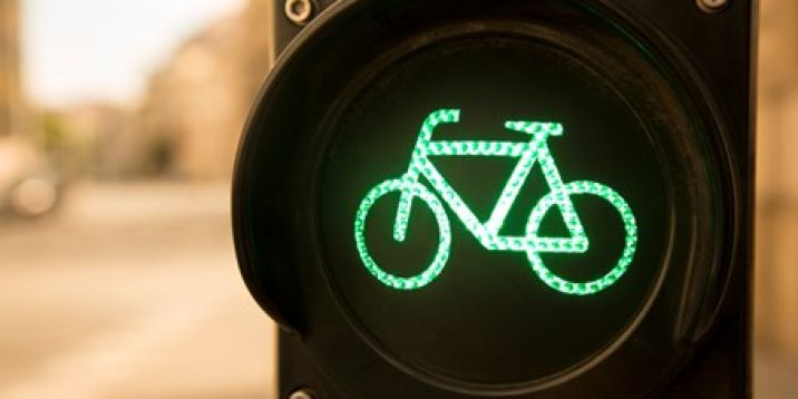 gezondheid fiets groen licht