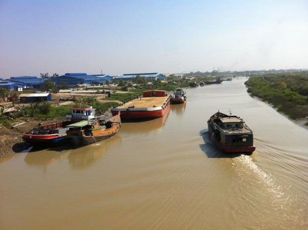 Rivier in Myanmar